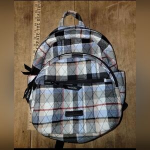 Vera Bradley small quilted backpack. Plaid.
